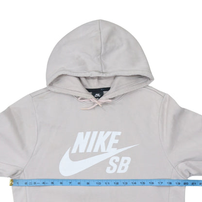 Womens UK Size S Nike Beige Pullover Hoodie