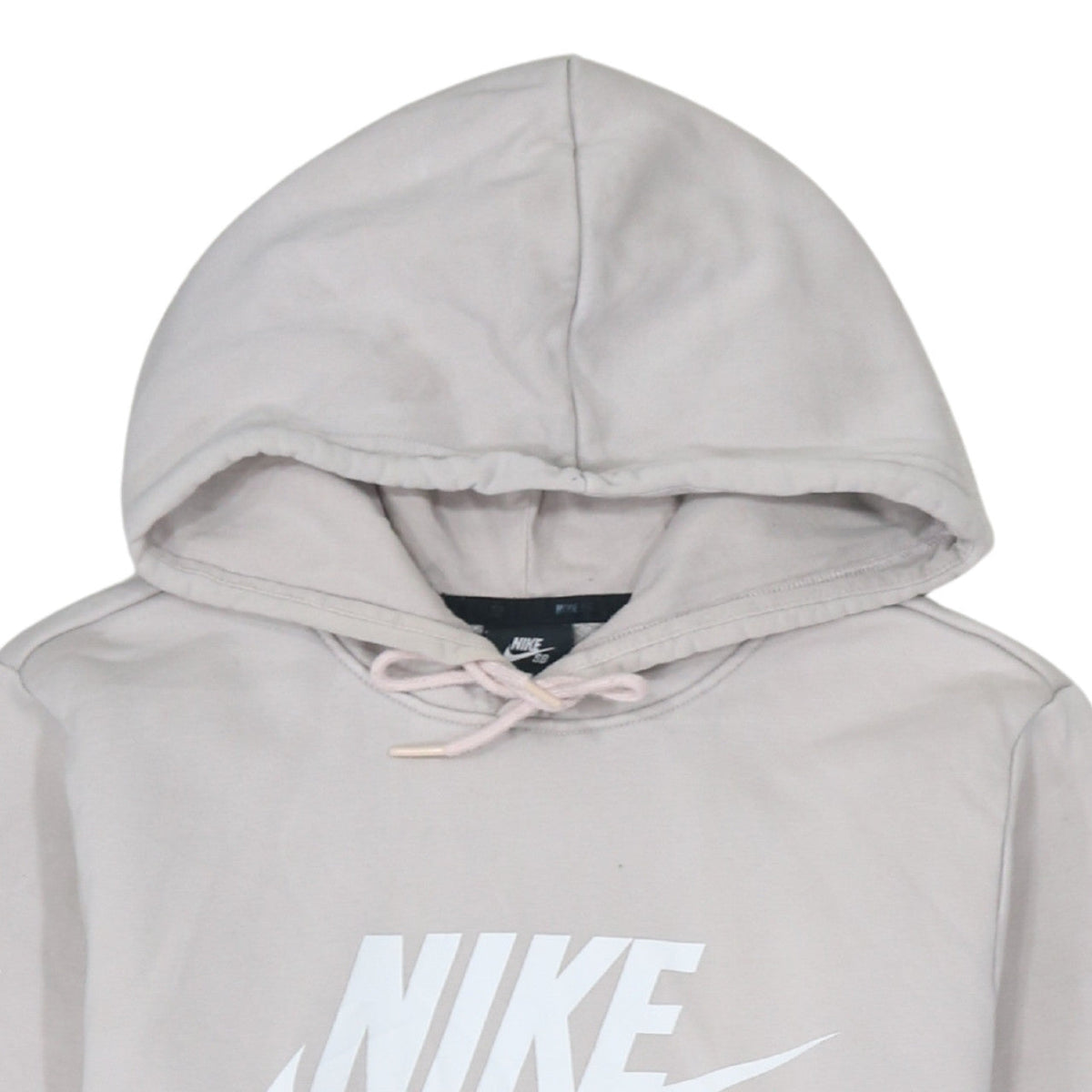Womens UK Size S Nike Beige Pullover Hoodie