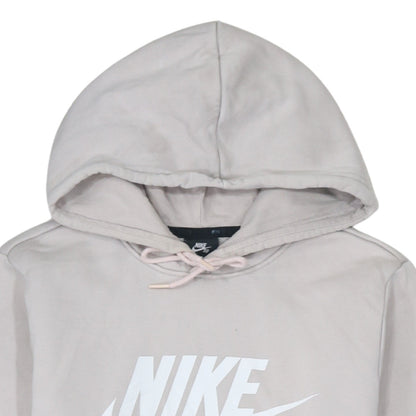 Womens UK Size S Nike Beige Pullover Hoodie