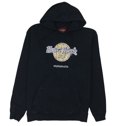 Mens UK Size XL Hard Rock Cafe Black Pullover Hoodie