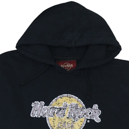 Mens UK Size XL Hard Rock Cafe Black Pullover Hoodie