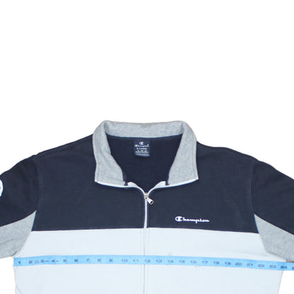 Mens UK Size XL Champion Blue Full Zip Sweatshirt