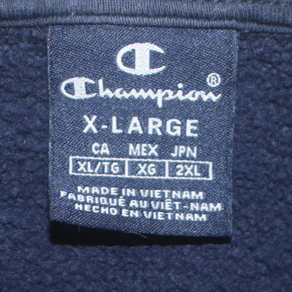 Mens UK Size XL Champion Blue Full Zip Sweatshirt
