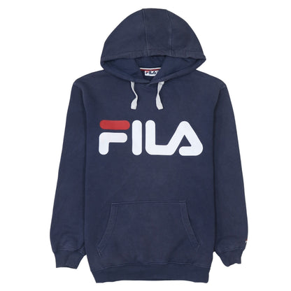 Mens UK Size S FILA Blue Pullover Hoodie