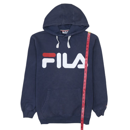 Mens UK Size S FILA Blue Pullover Hoodie