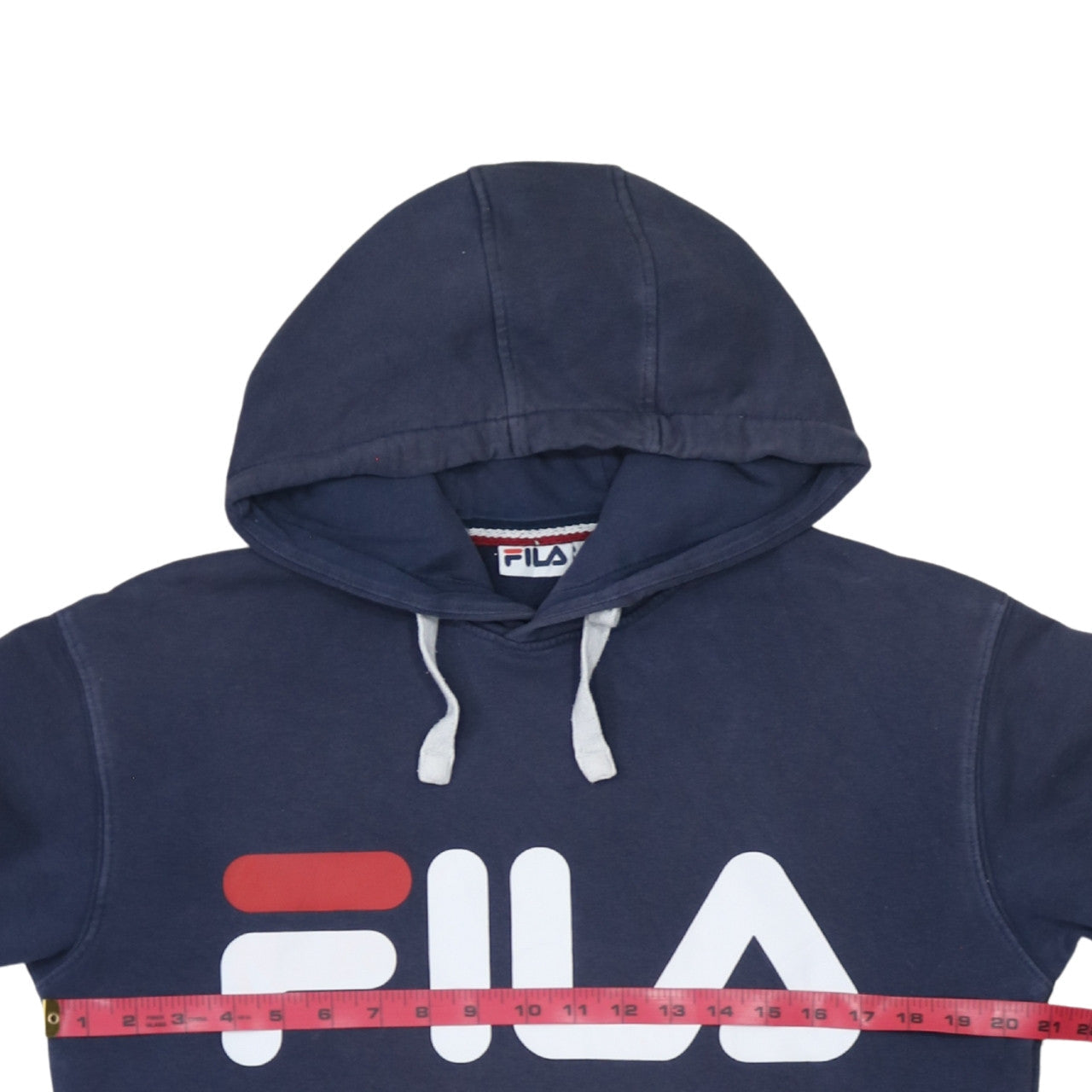Mens UK Size S FILA Blue Pullover Hoodie
