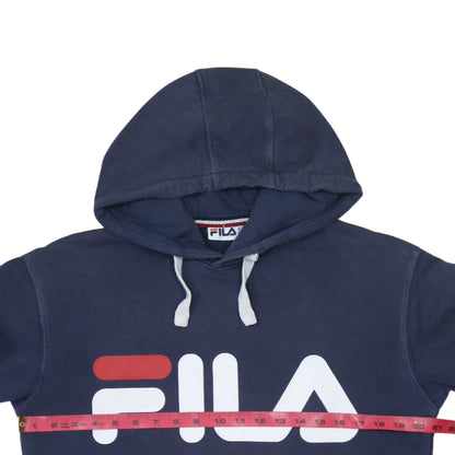 Mens UK Size S FILA Blue Pullover Hoodie