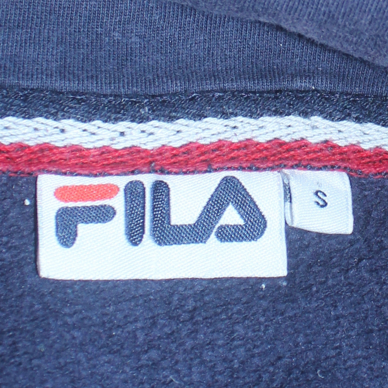 Mens UK Size S FILA Blue Pullover Hoodie