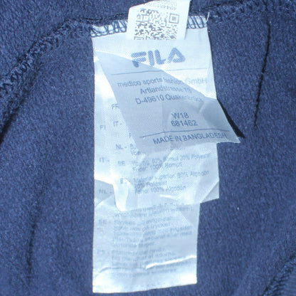 Mens UK Size S FILA Blue Pullover Hoodie