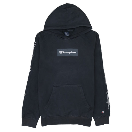 Mens UK Size M Champion Black Pullover Hoodie