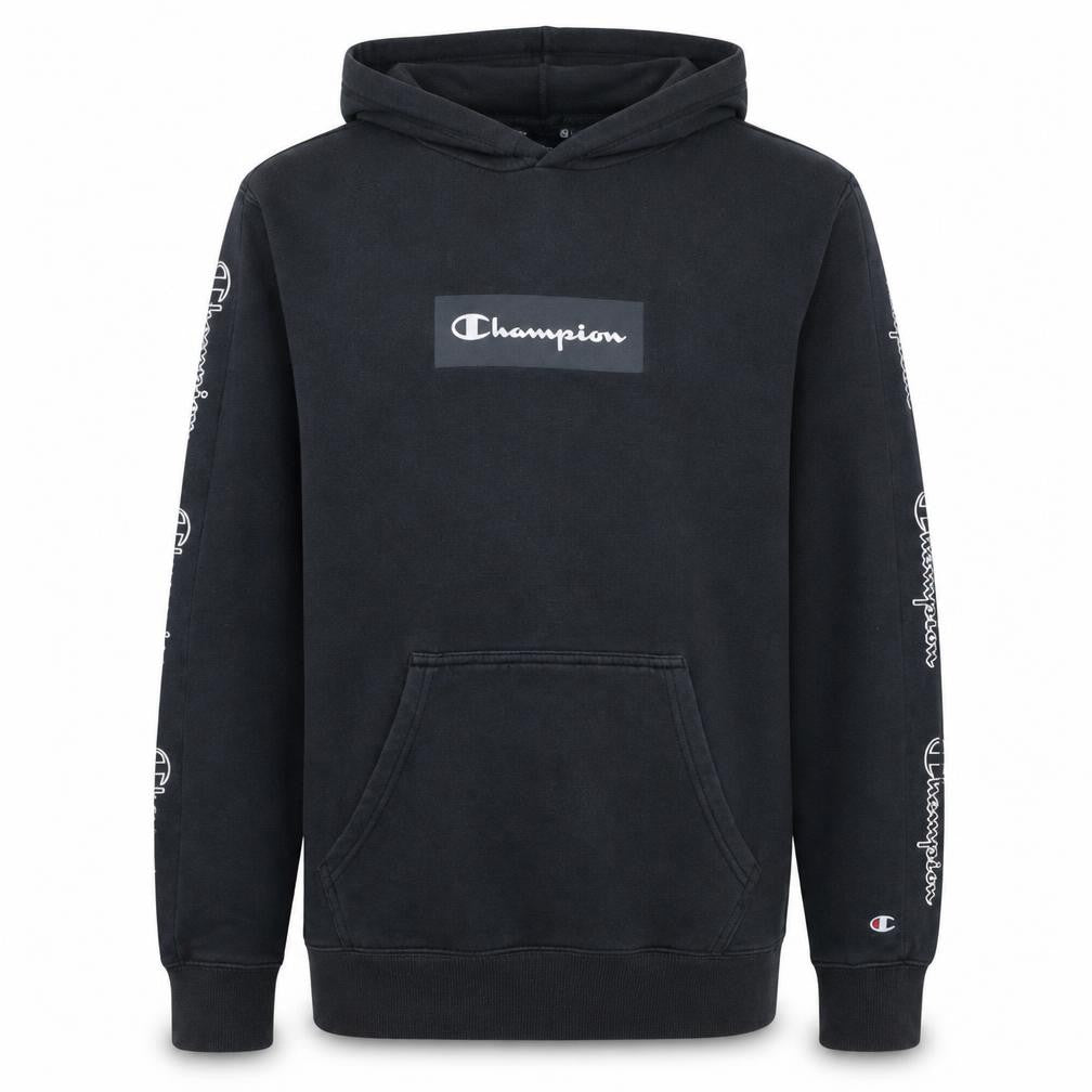 Mens UK Size M Champion Black Pullover Hoodie