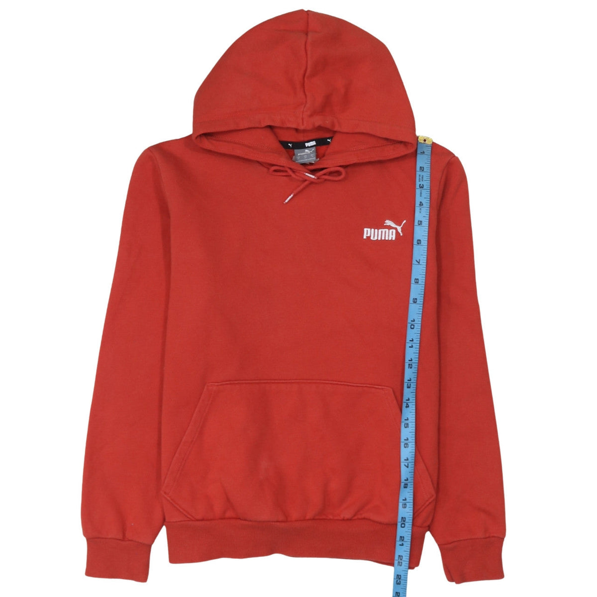 Womens UK Size M PUMA Red Pullover Hoodie