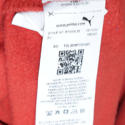 Womens UK Size M PUMA Red Pullover Hoodie