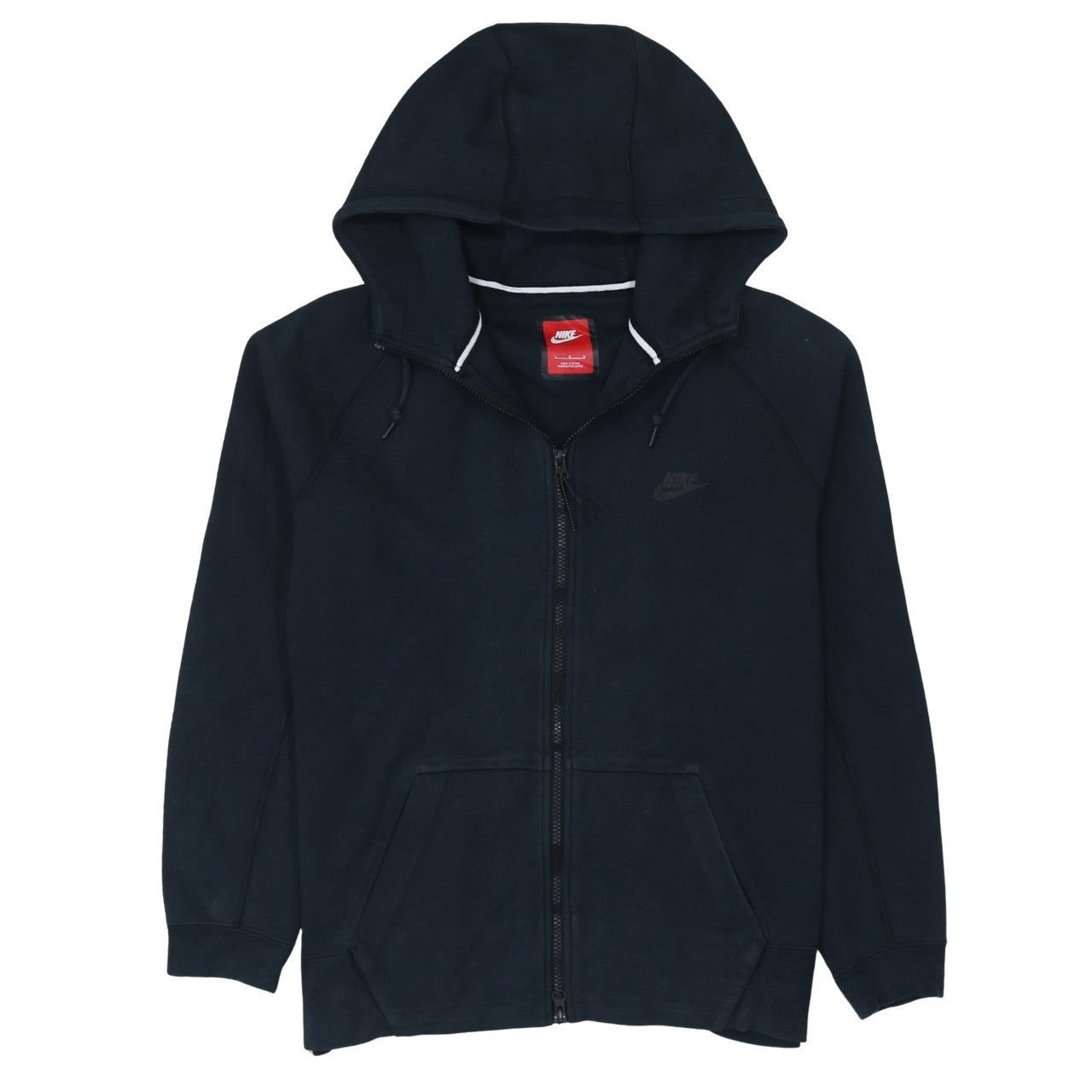 Mens UK Size M Nike Black Full Zip Hoodie