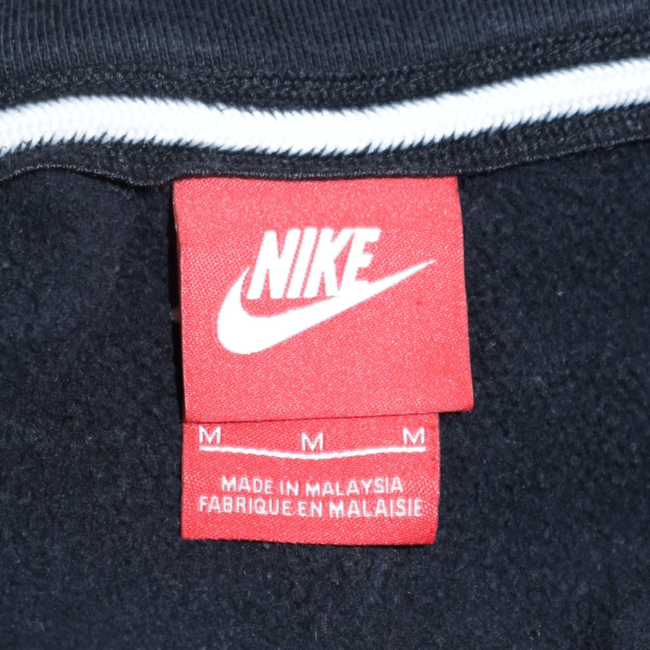 Mens UK Size M Nike Black Full Zip Hoodie