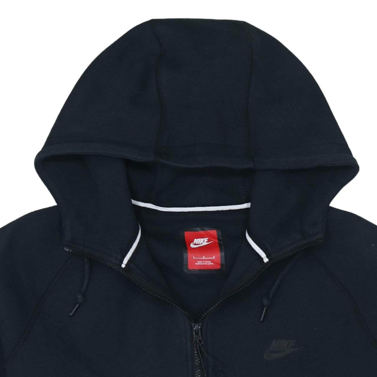 Mens UK Size M Nike Black Full Zip Hoodie