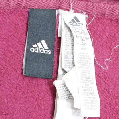 Womens UK Size M adidas Pink Full Zip Hoodie