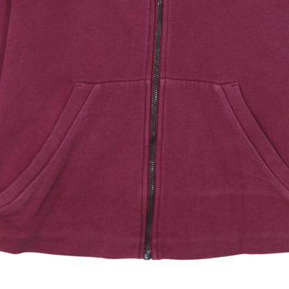 Womens UK Size M adidas Pink Full Zip Hoodie