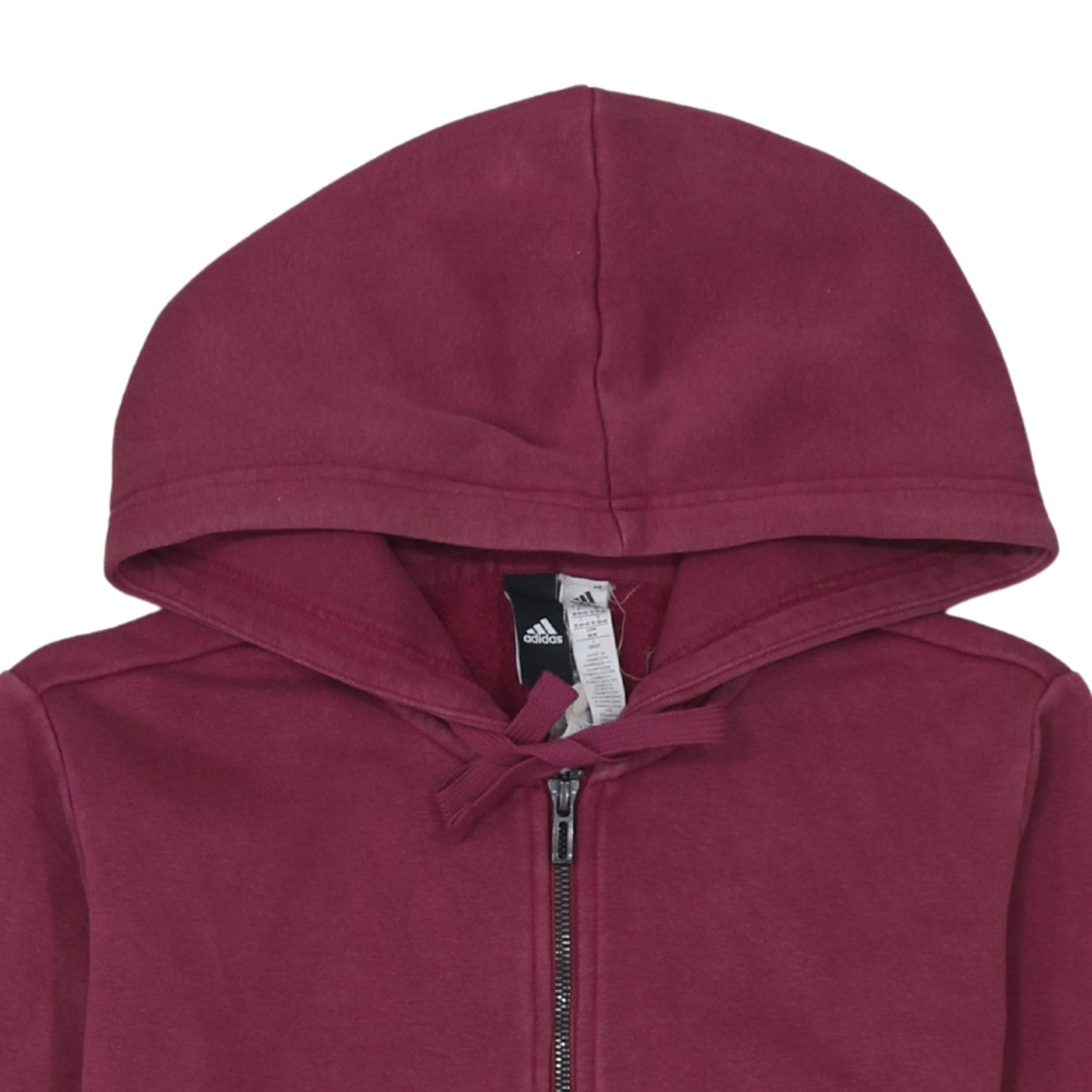 Womens UK Size M adidas Pink Full Zip Hoodie