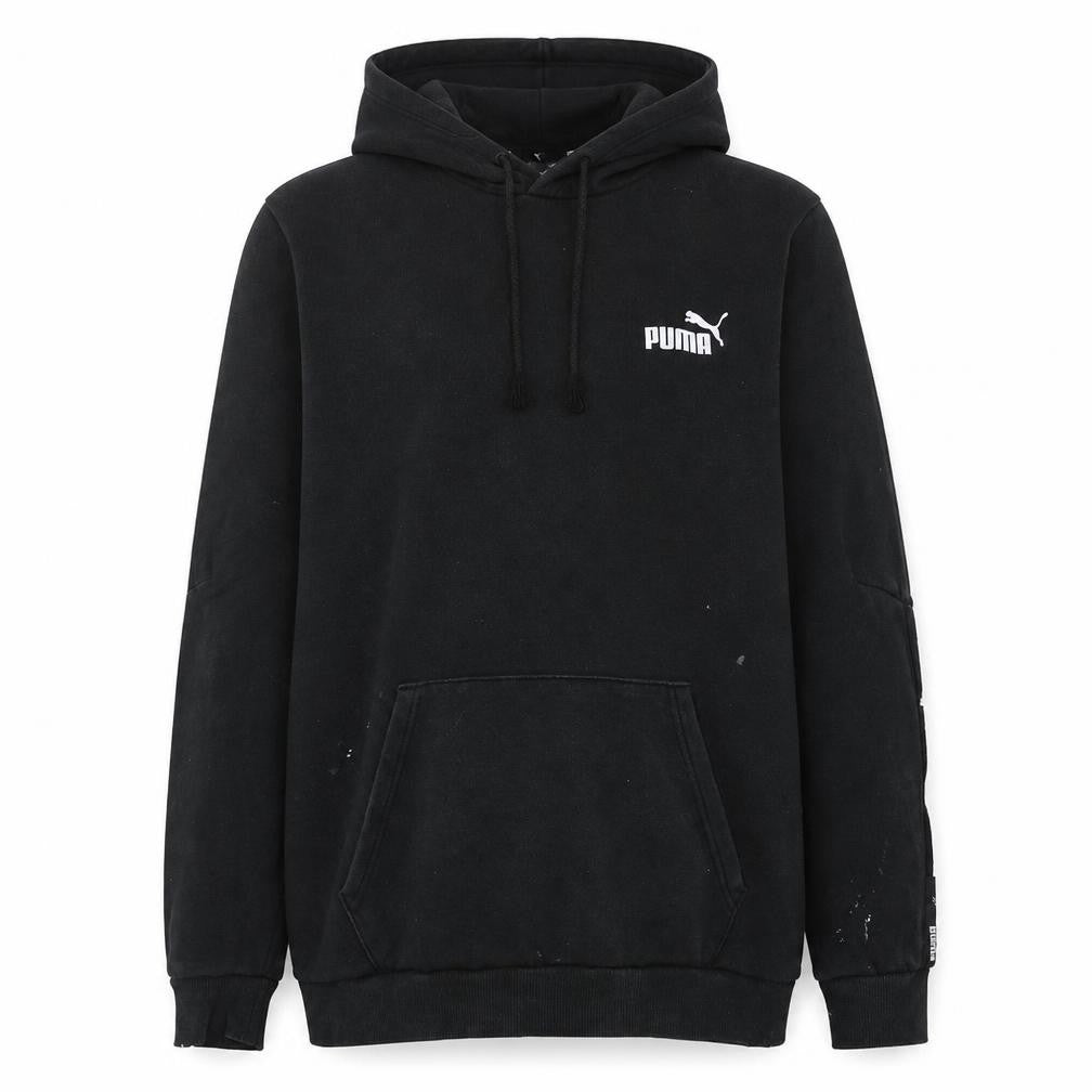 Mens UK Size L PUMA Black Pullover Hoodie
