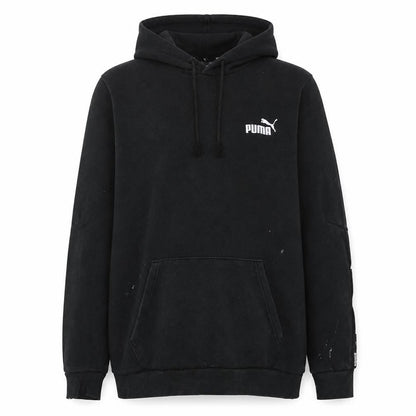 Mens UK Size L PUMA Black Pullover Hoodie