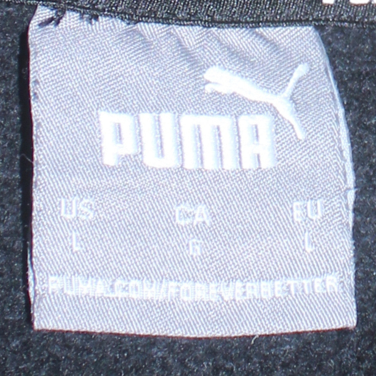 Mens UK Size L PUMA Black Pullover Hoodie