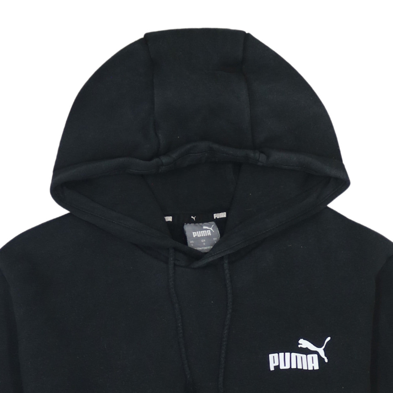 Mens UK Size L PUMA Black Pullover Hoodie