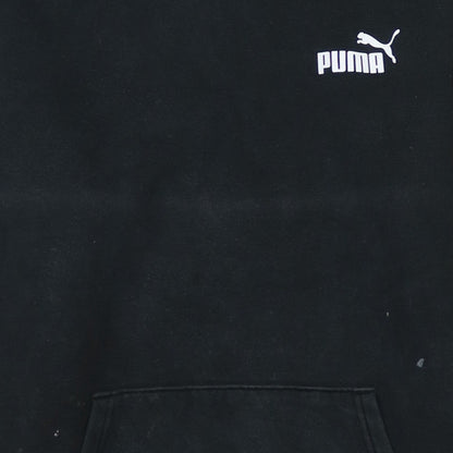 Mens UK Size L PUMA Black Pullover Hoodie