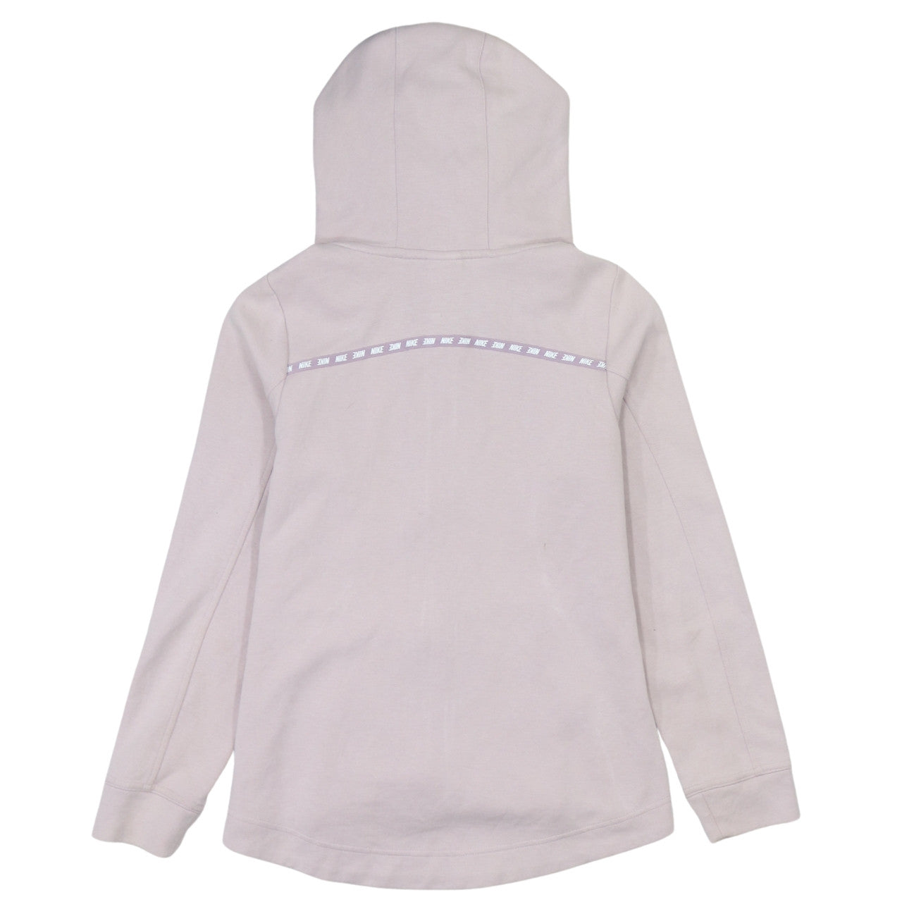 Womens UK Size XS Nike Beige Full Zip Hoodie