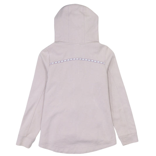 Womens UK Size XS Nike Beige Full Zip Hoodie