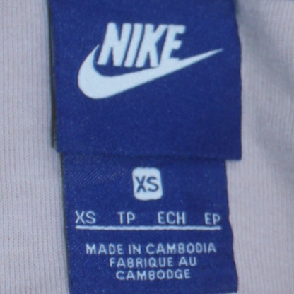 Womens UK Size XS Nike Beige Full Zip Hoodie