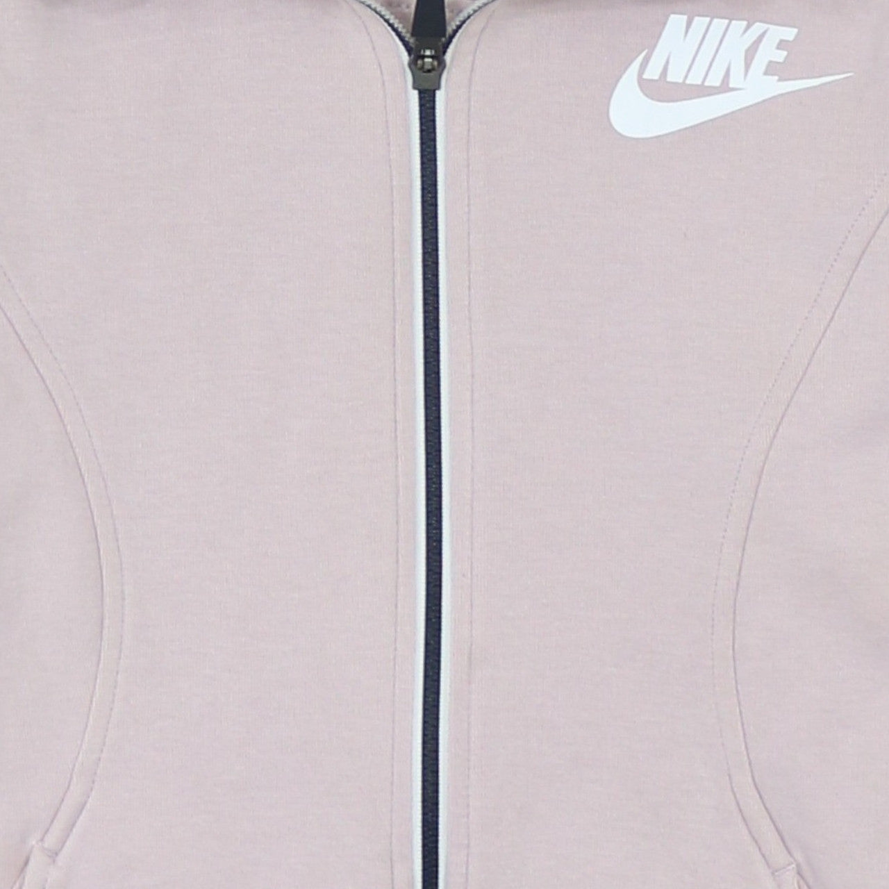 Womens UK Size XS Nike Beige Full Zip Hoodie