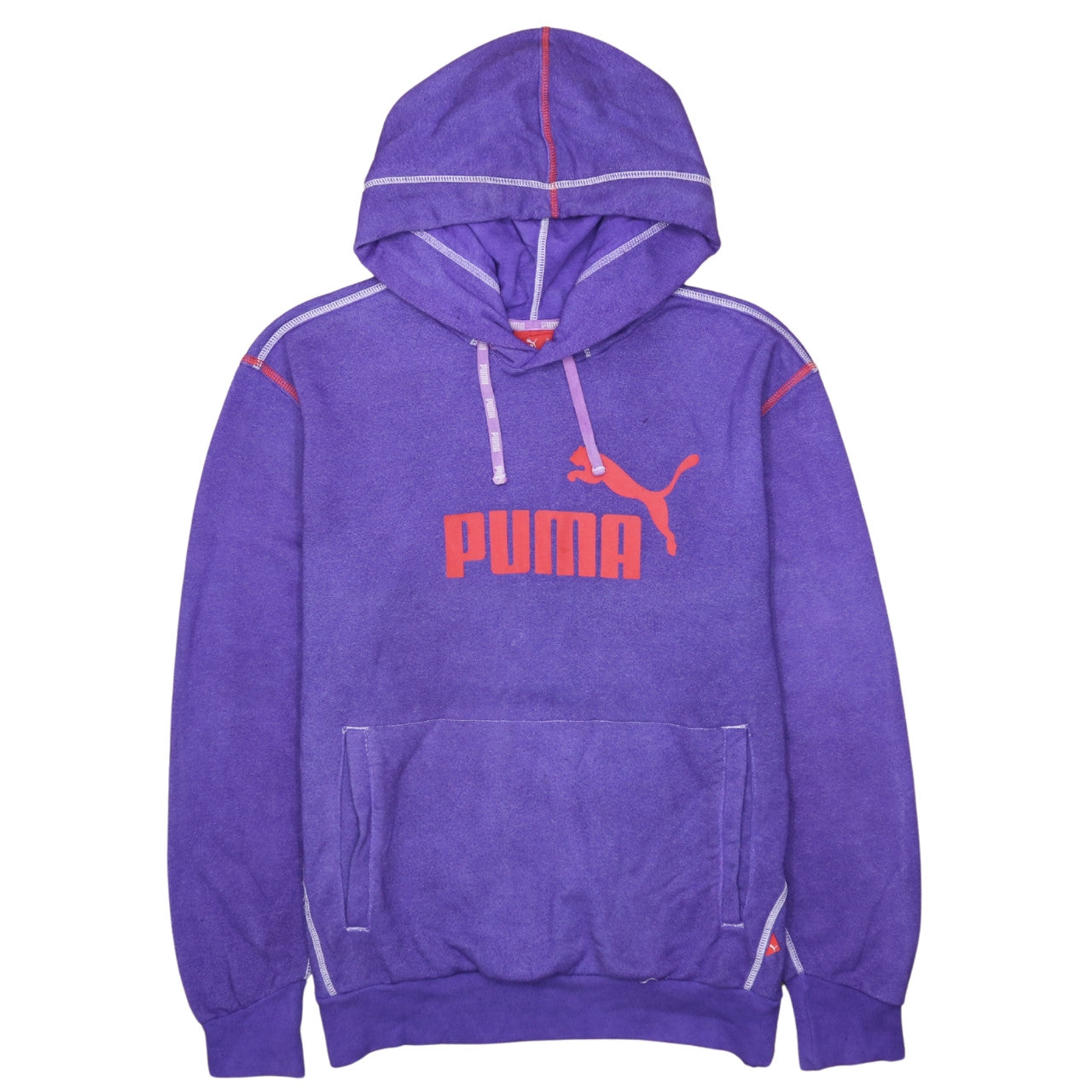 Mens UK Size S PUMA Purple Pullover Hoodie