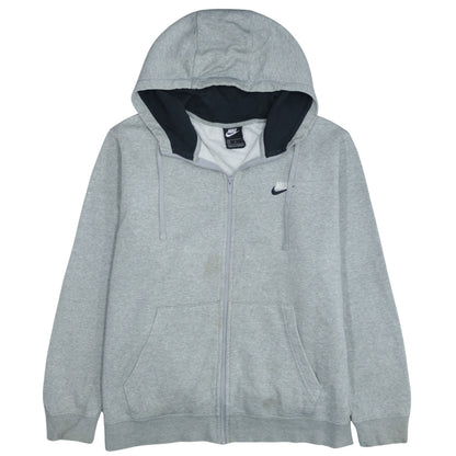 Mens UK Size XL Nike Grey Full Zip Hoodie