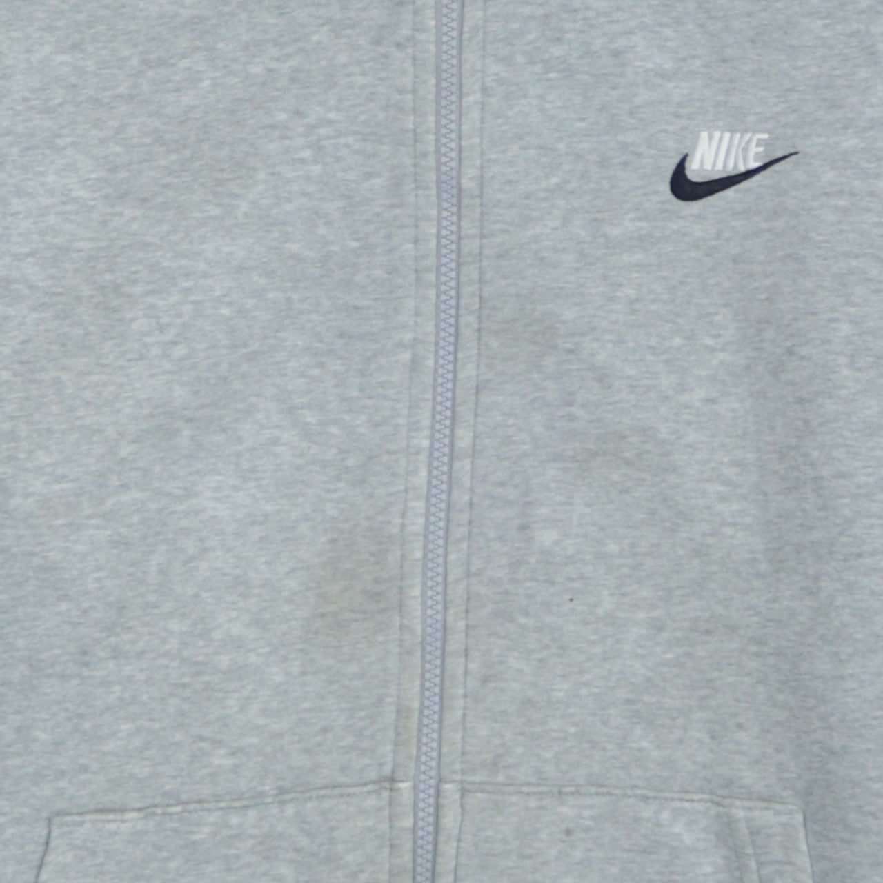 Mens UK Size XL Nike Grey Full Zip Hoodie