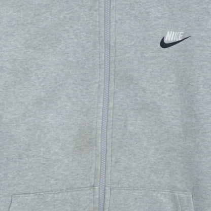 Mens UK Size XL Nike Grey Full Zip Hoodie