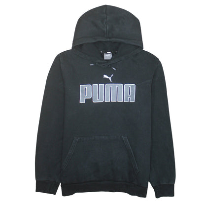 Mens UK Size L PUMA Black Pullover Hoodie