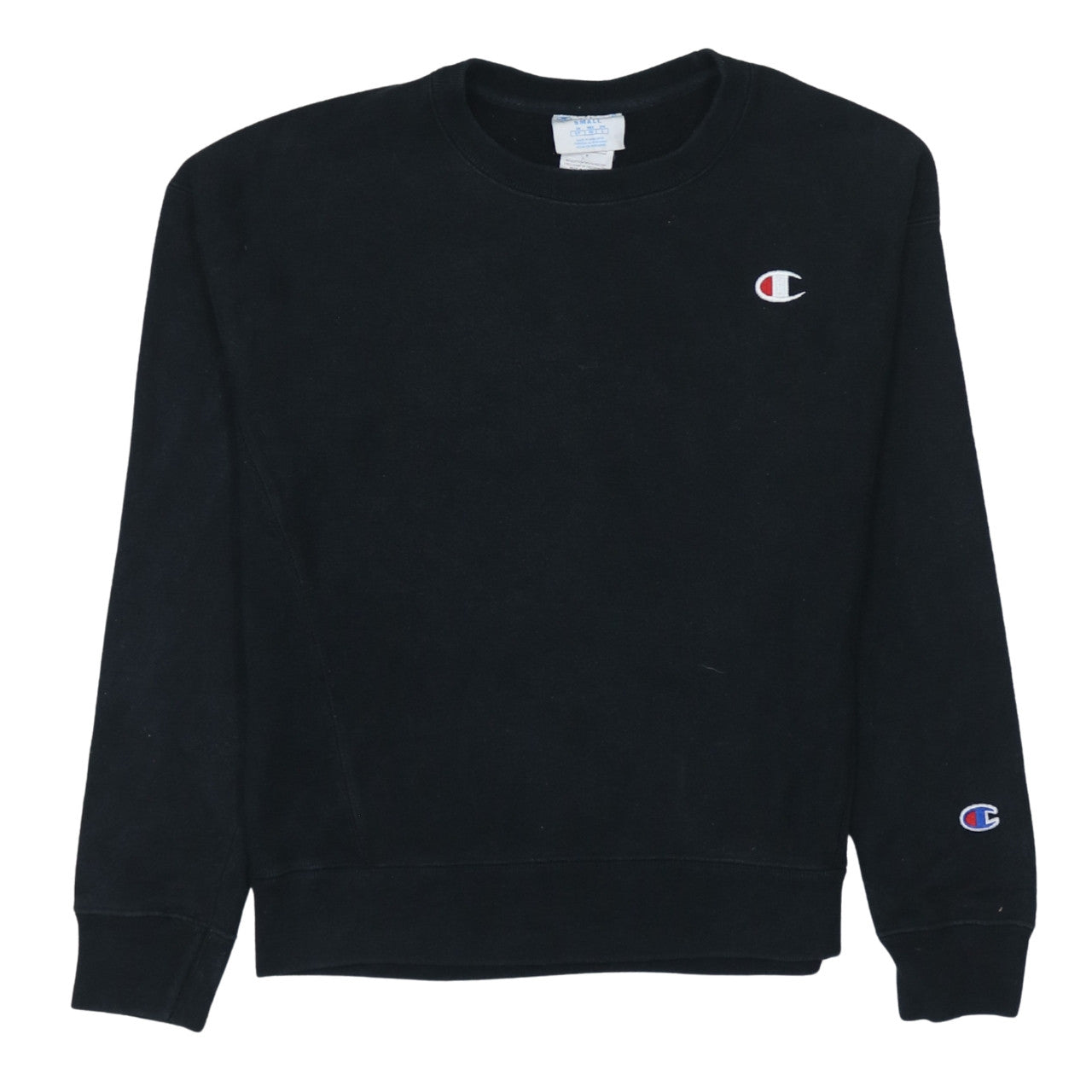 Womens UK Size S Champion Black Pullover Sweatshirt