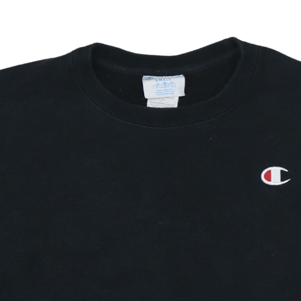 Womens UK Size S Champion Black Pullover Sweatshirt