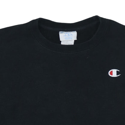 Womens UK Size S Champion Black Pullover Sweatshirt