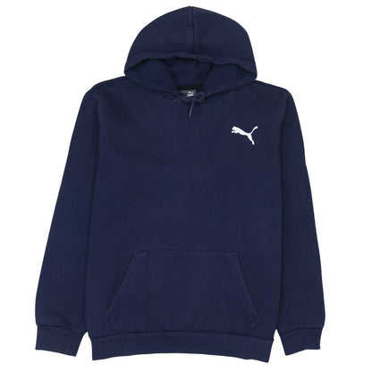 Mens UK Size L PUMA Blue Pullover Hoodie