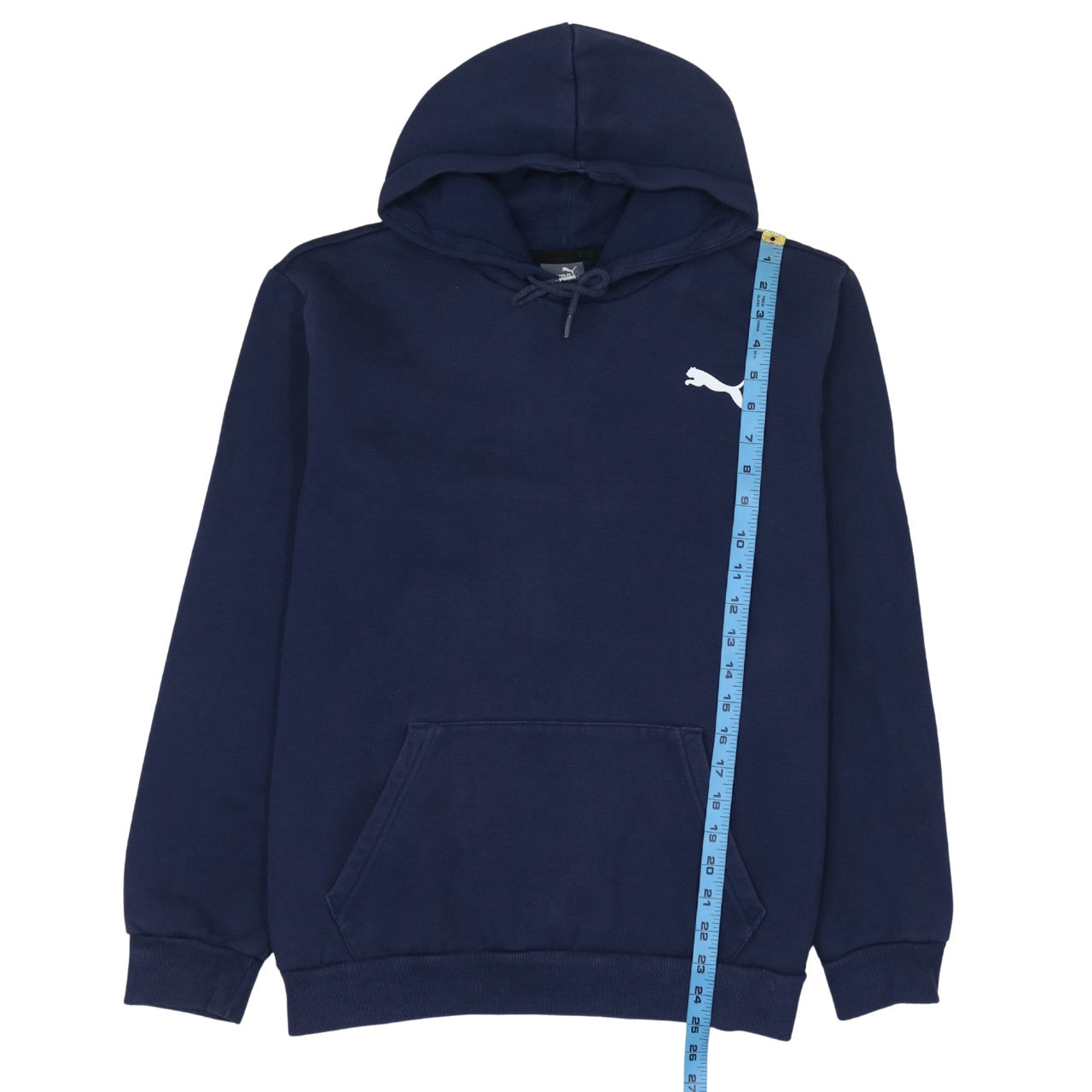 Mens UK Size L PUMA Blue Pullover Hoodie