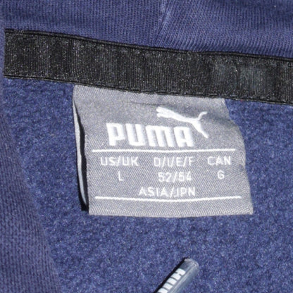 Mens UK Size L PUMA Blue Pullover Hoodie