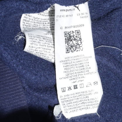 Mens UK Size L PUMA Blue Pullover Hoodie
