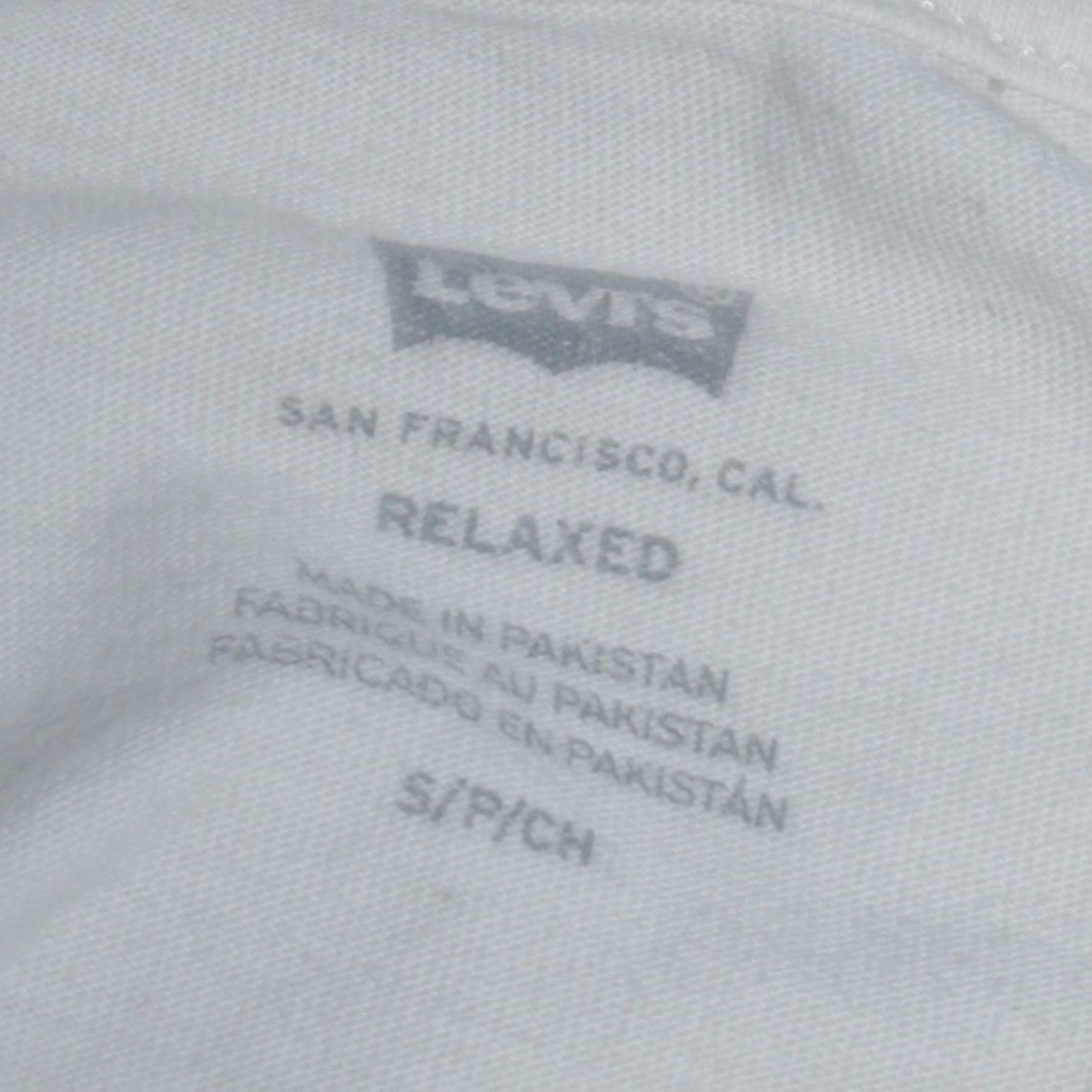 Mens UK Size S Levi's White  T-Shirt