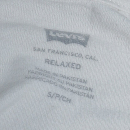 Mens UK Size S Levi's White  T-Shirt