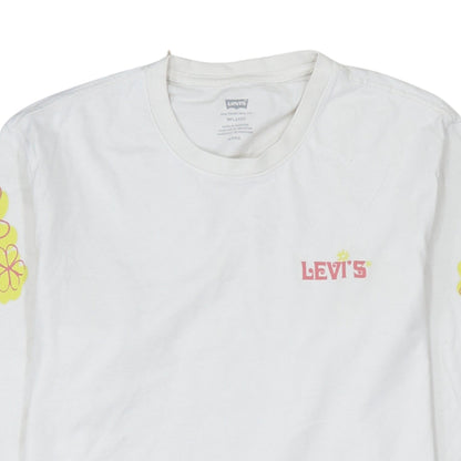 Mens UK Size S Levi's White  T-Shirt