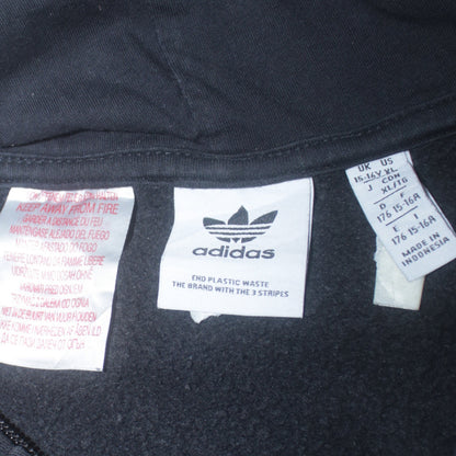 Boys UK Size 15-16 Years adidas Black Pullover Hoodie