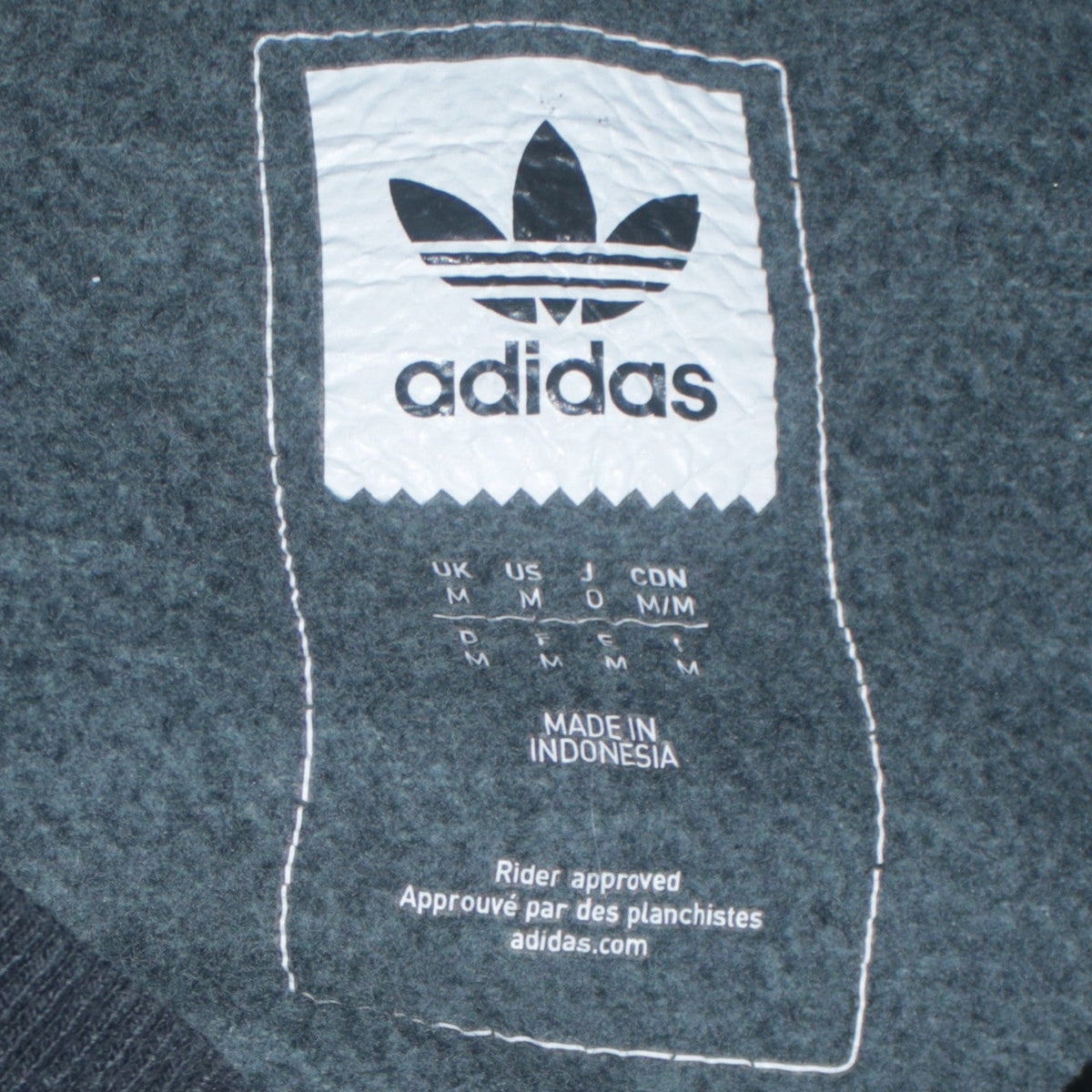 Mens UK Size M adidas Grey Pullover Sweatshirt