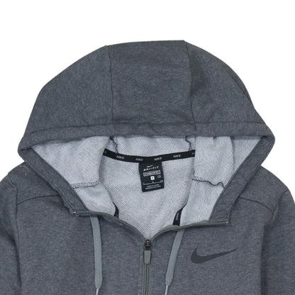 Mens UK Size S Nike Grey Full Zip Hoodie